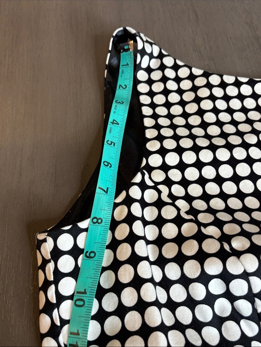 🖤 Laura Ashley Polka Dot Sheath Dress 14 Belted Lined Women's Classic 🤍 - Picture 9 of 14